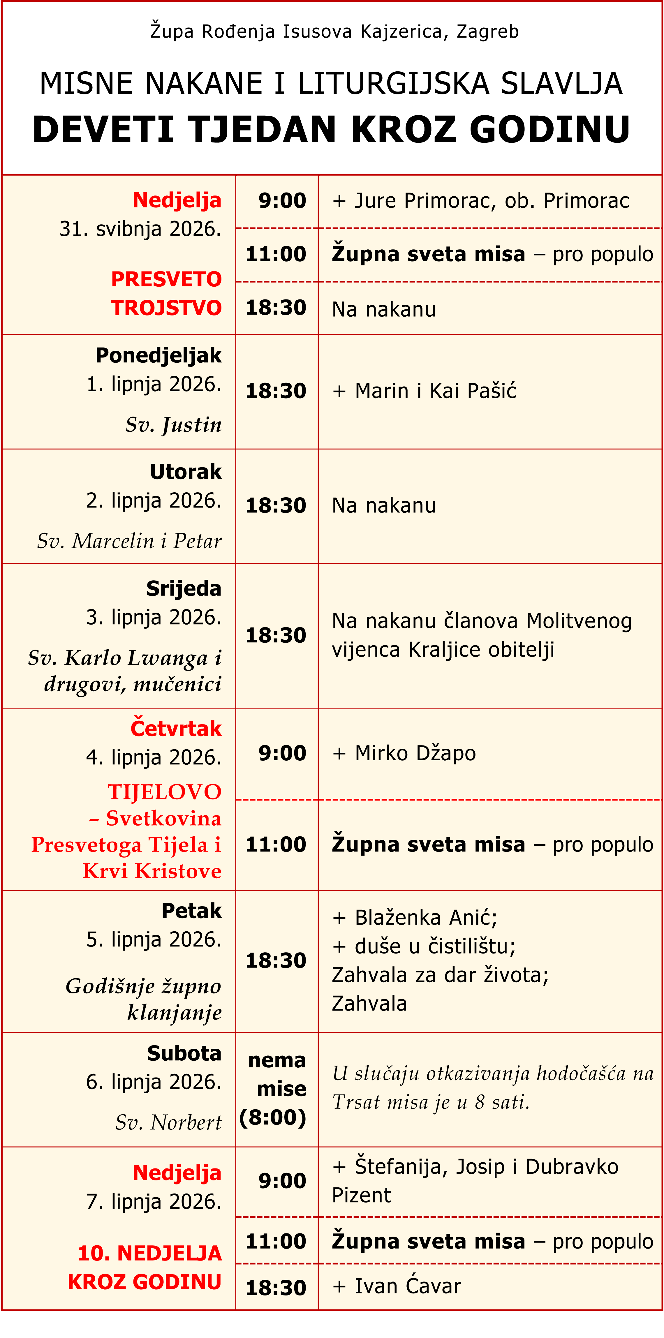 RaspMisa 31.05.2026